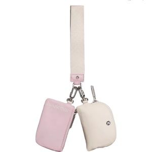New with tags lululemon dual pouch peony and white opal.